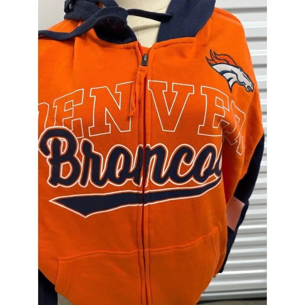 Denver‎ Broncos NFL Men's Graphic T-Shirt and Hoodie Combo Pack NEW SZ L LARGE